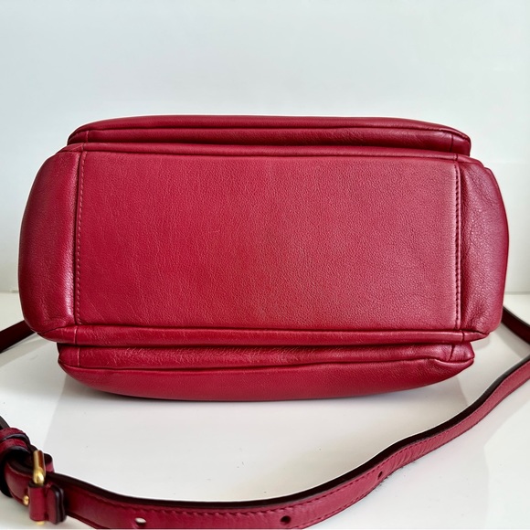 Marc by Marc Jacobs Top Handle Red Leather Satchel - Picture 5 of 9